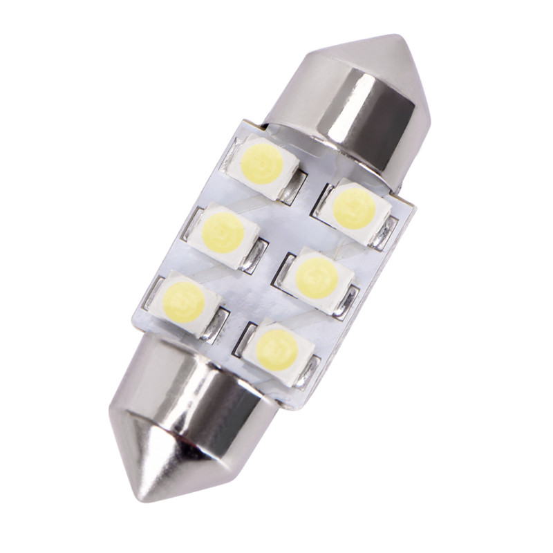 10 X Festoon Xenon WHITE 31mm LED Dome Light Bulb 12 SMD LED chips Interior 3528 10 X Festoon Xenon WHITE 31mm LED Dome Light Bulb 12 SMD LED chips Interior 3528